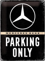 Mercedes Parking – Metalen Wandbord 30 x 40 cm