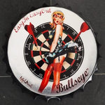 Metalen Bierdop/Kroonkurk – Bullseye Darten Edition