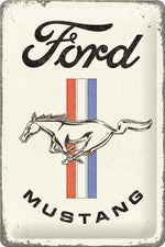 Tin Sign 20x30 cm Bacardi - Superior White Wood