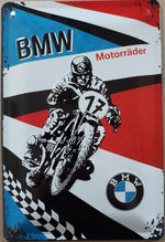 Tin Sign 20x30cm BMW Motorrace