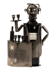Metalen Wijnfleshouder “Barkeeper” (7063)