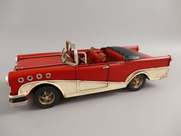 Metalen Model – Rode & Witte Cabriolet Auto (A-028)