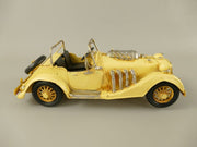 Metalen Model – Antiek Gele Auto (A-038)