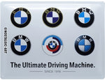 BMW Logo Evolution – Metalen Wandbord 30 x 40 cm