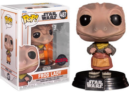 De (Funko) POP van Star Wars - Frog Lady (special edition) (487)