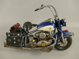 Metalen Model – Blauwe Antieke Motor (M-121)