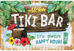 Tiki Bar – Metalen Wandbord 30 x 20 cm