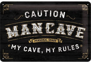 Tin Sign 20 x 30 cm Man Cave