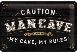 Tin Sign 20 x 30 cm Man Cave