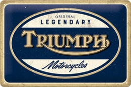 Tin Sign 20 x 30 Triumph - Motorcycles