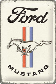 Tin Sign 20x30 cm Bacardi - Superior White Wood