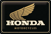 Tin Sign 20x30 cm Honda MC - Motorcycles Gold