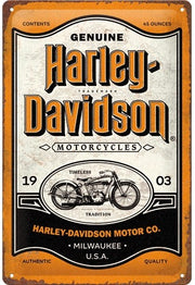 Harley-Davidson Motorcycles – Metalen Wandbord 20 x 30 cm