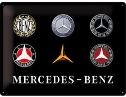 Mercedes Evolution – Metalen Wandbord 30 x 40 cm
