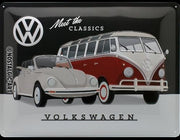 VW Classics – Metalen Wandbord 30 x 40 cm