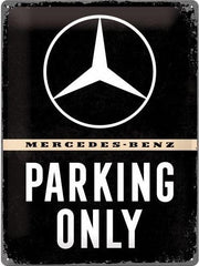 Mercedes Parking – Metalen Wandbord 30 x 40 cm