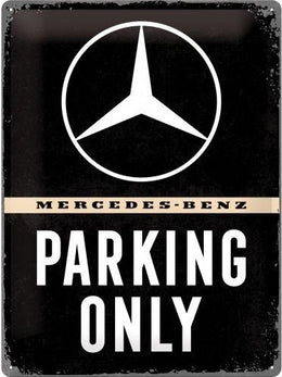 Mercedes Parking – Metalen Wandbord 30 x 40 cm