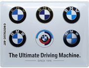 BMW Logo Evolution – Metalen Wandbord 30 x 40 cm