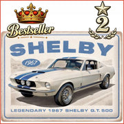 Metalen Wandbord Shelby GT500 1967 – 30 x 40 cm