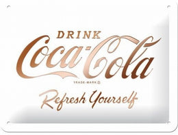 Tin Sign 20x30cm Coca Cola Refresh Yourself
