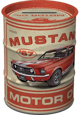 Money Box – Olievat Spaarpot Ford Mustang GT 1967 Motor Oil