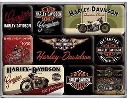 Magneetset Harley Davidson Bikes
