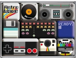 Magneetset Retro Wave