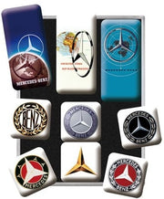 9-delige Mercedes Benz Logo magneet set