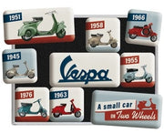 Magneetset Vespa Model Chart