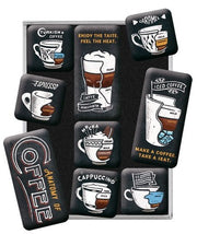 9-delige Anatomy of Coffee magneetset