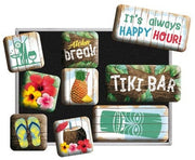9-delige Tiki Bar magneet set