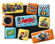 9-delige Moto Menia magneet set