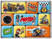 9-delige Moto Menia magneet set