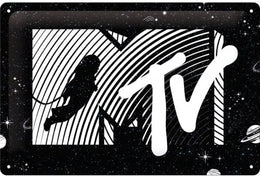 Tin Sign 20x30 cm MTV Moonman - Logo Universe