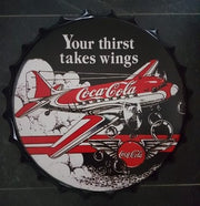 Metalen Bierdop/Kroonkurk – Coca Cola Vliegtuig Edition