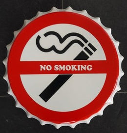 Metalen Bierdop/Kroonkurk – No Smoking Edition