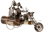 Metalen Bierfleshouder “Paar op Motor