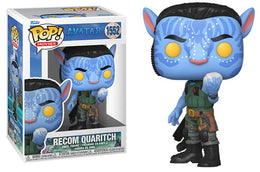 De Funko POP van Avatar - The way of water - RECOM QUARITCH (1552)