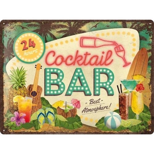 Tin Sign 30 x 40 Cocktail Bar