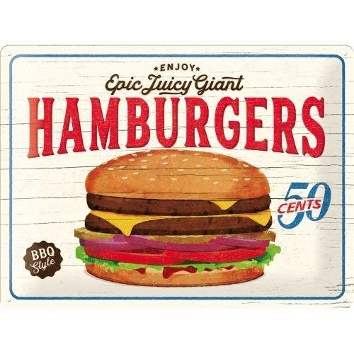 Tin Sign 30x40 Hamburgers