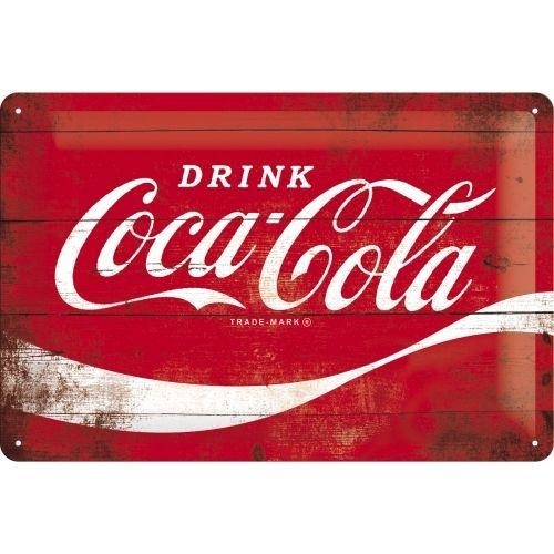 Tin Sign 20x30 Coca/Cola Wave