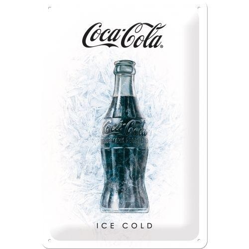 Tin Sign 20x30 Coca/Cola Ice White