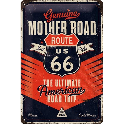 Tin Sign 20 x 30 Route 66 The Ultimate Road Trip