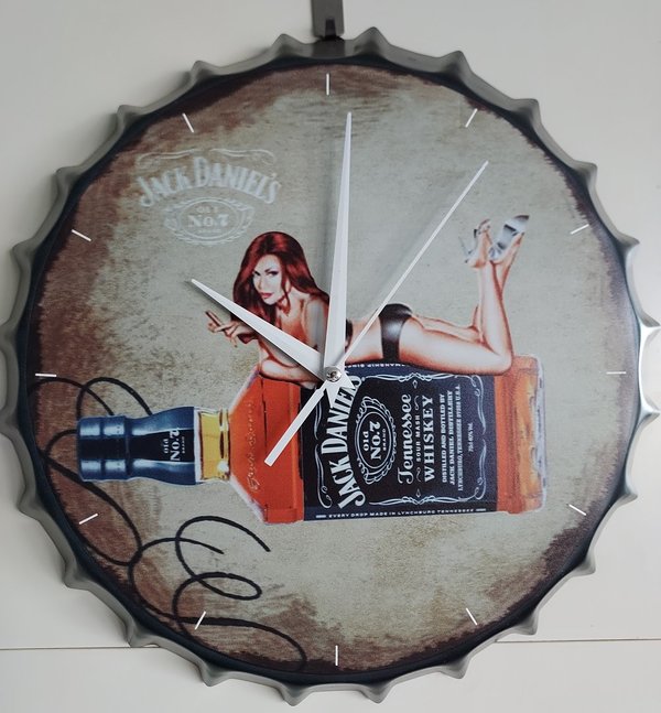 Retro metal signs wandklok Jack Daniels.