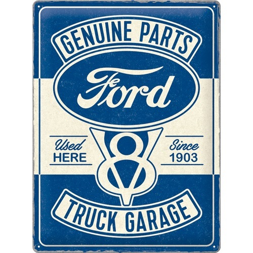 Metalen wandplaat 30x40cm Ford-V8 Truck Garage (Special Edition