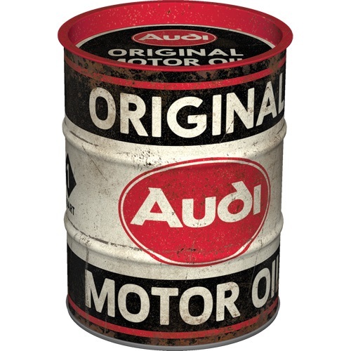 Money Box Oil Barrel Audi - Original Motor Oil